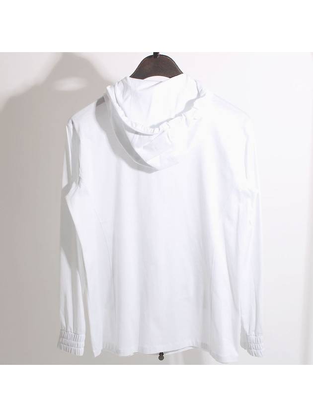 Men's Umbi Cotton Zip Up Hoodie White - KITON - BALAAN 3