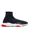 Speed ​​Runner High Top Sneakers Red Black - BALENCIAGA - BALAAN 1