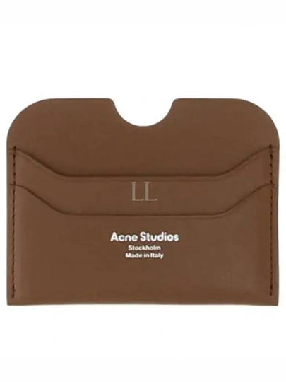 Silver Logo Card Wallet Brown - ACNE STUDIOS - BALAAN 2