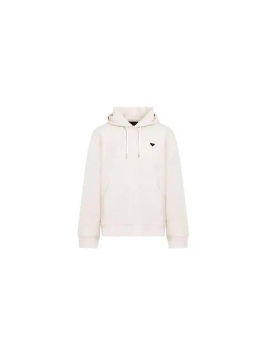 Chest triangle logo cotton hood UJL24BSWMO 14LJ F0018 - PRADA - BALAAN 1