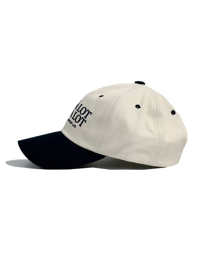 Slogan Logo Ball Cap Beige Navy - CASEALOT - BALAAN 1