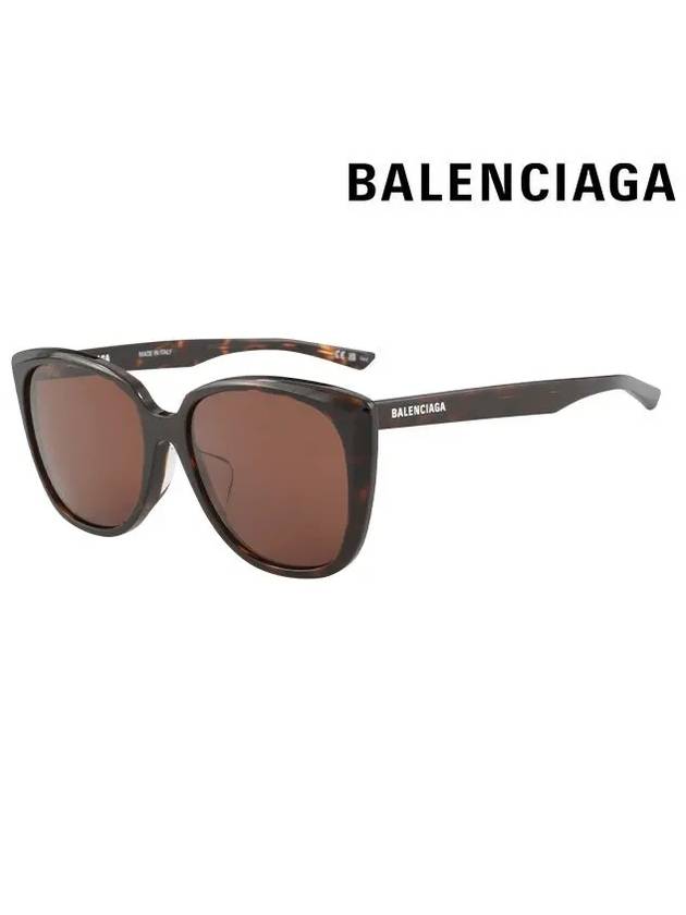 Eyewear Square Plastic Sunglasses Havana - BALENCIAGA - BALAAN 2