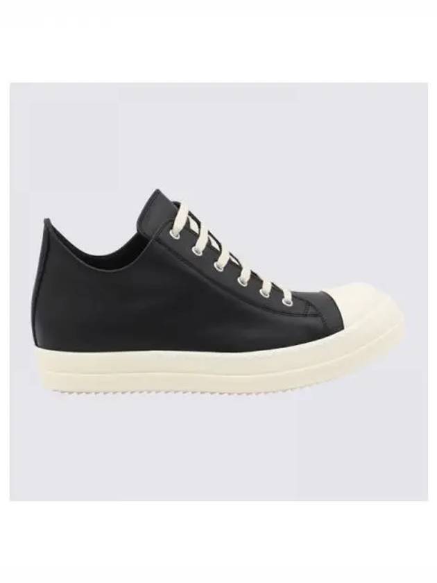 Rick Owens leather low top sneakers 270316 - RICK OWENS - BALAAN 1