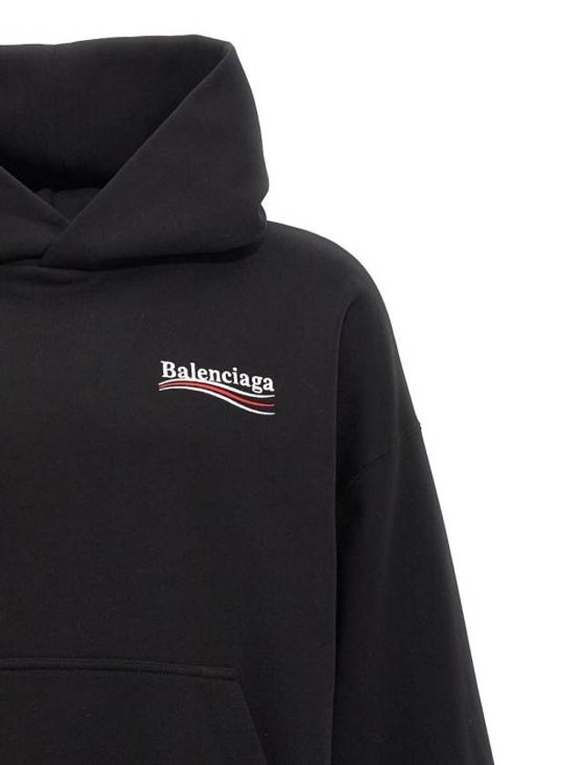 Political Campaign Hoodie Black - BALENCIAGA - BALAAN 4