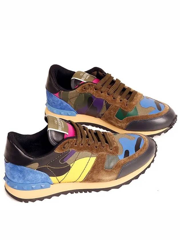 Multi camo Rockstud sneakers JY0S0723TMG - VALENTINO - BALAAN 2