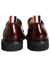 RWB tab lace-up loafers burgundy - THOM BROWNE - BALAAN.