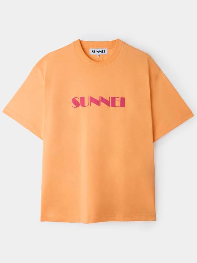 Big Logo Sprayed Short Sleeve T-Shirt Orange - SUNNEI - BALAAN 2