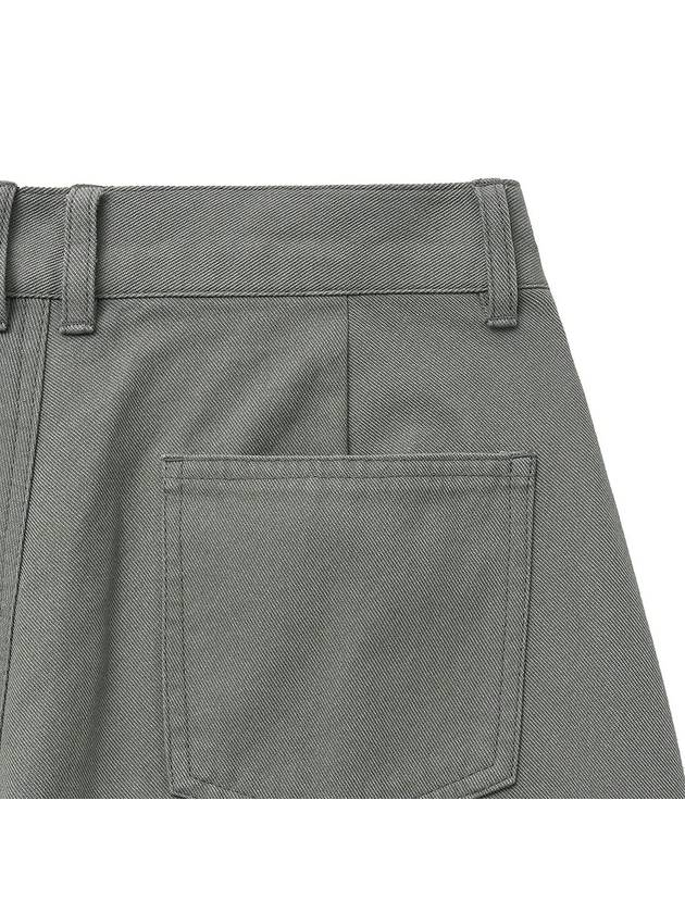 Twist Bermuda Denim Shorts Grey - NOIRER FOR WOMEN - BALAAN 7