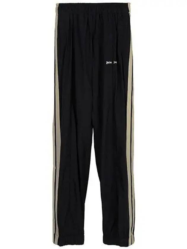 Logo Printed Side Striped Track Pants Black - PALM ANGELS - BALAAN 2