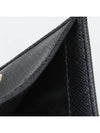 Saffiano Metal Logo Gold Fold Wallet Black - PRADA - BALAAN 10