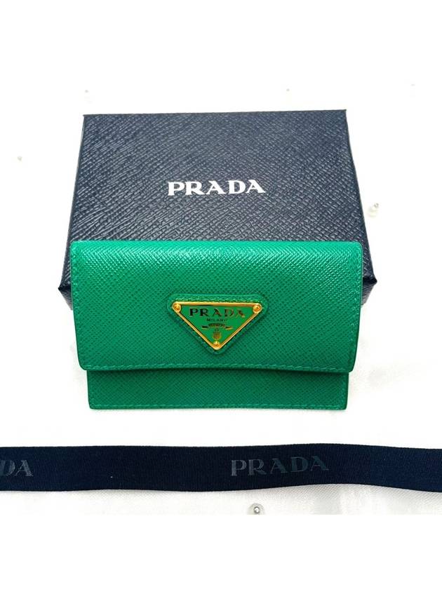 Saffiano triangle logo snap card wallet mango 1MF028 - PRADA - BALAAN 5