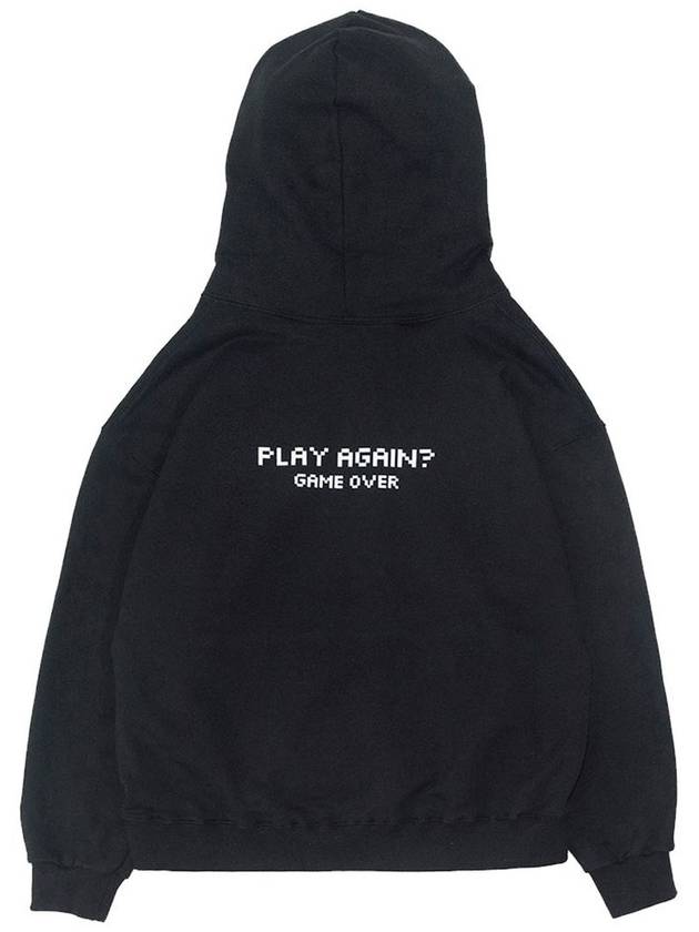 YES Mask Hoodie Oversize fit Black - AOX - BALAAN 9