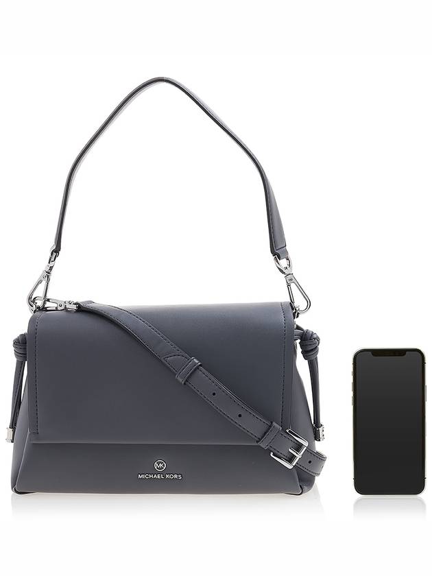 Pearl Flap Logo Lettering Cross Bag Grey - MICHAEL KORS - BALAAN 7