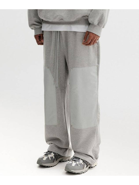 Rib Patch Wide String Pants Gray - THEN OUR - BALAAN 2