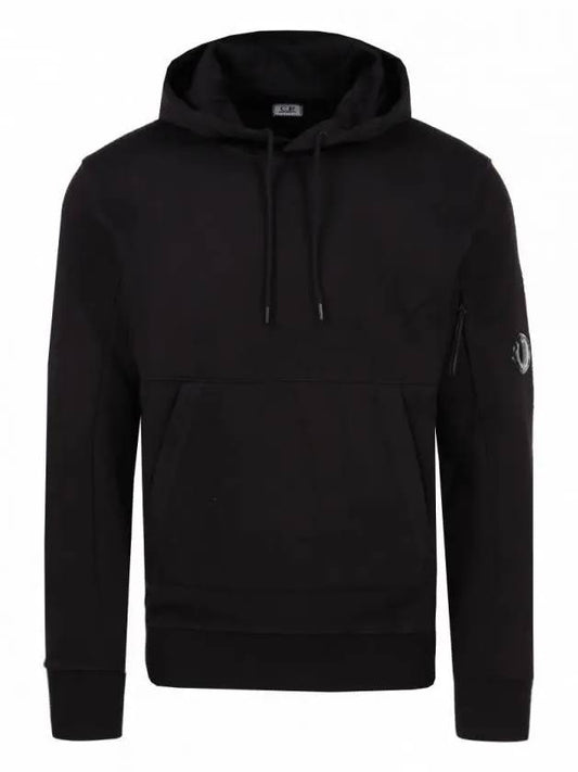 Lens Waffen Sweatshirt Hood Black - CP COMPANY - BALAAN 1