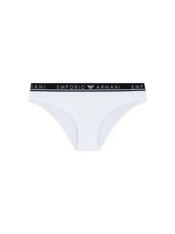 UNDERWEAR Women s Thin Logo Banding Cotton Briefs White 271452 - EMPORIO ARMANI - BALAAN 1