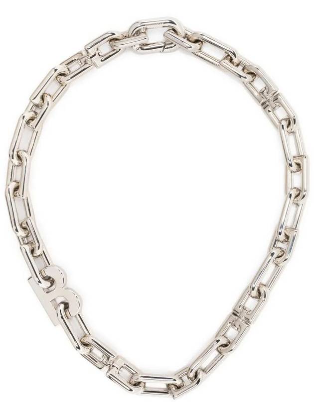 logo chain link necklace 703237TZ99S - BALENCIAGA - BALAAN 1