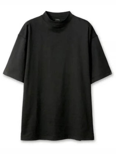 Cotton Crew Neck Short Sleeve T-Shirt Black - BALENCIAGA - BALAAN 2