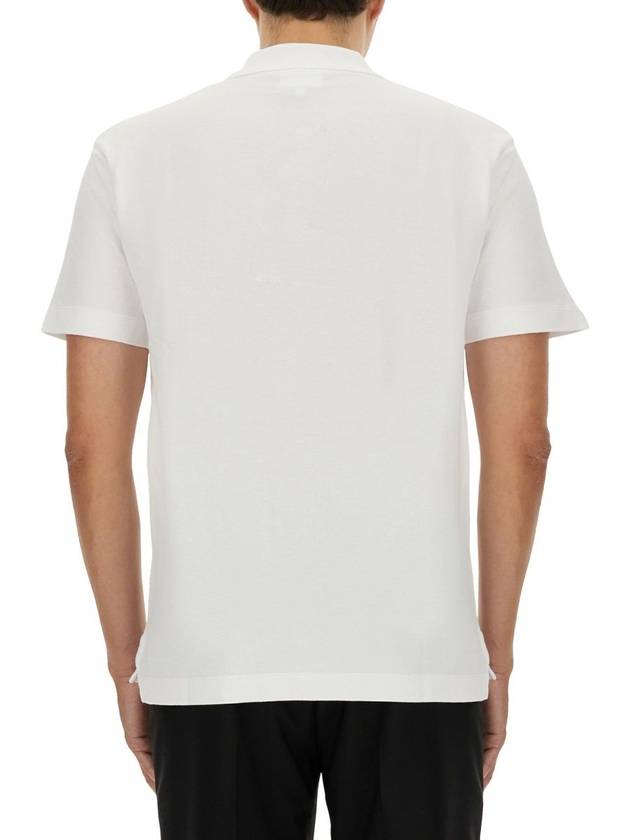 Piquet Polo Shirt White - MAISON KITSUNE - BALAAN 3