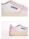 Women's Medalist Bi-Color Low-Top Sneakers White Pink - AUTRY - BALAAN 7