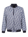 FF Motif Reversible Nylon Bomber Jacket Blue - FENDI - BALAAN 4