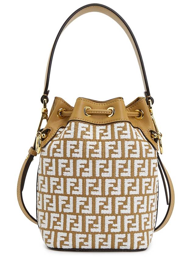 Mon Tresor Raffia Small Bucket Bag White - FENDI - BALAAN 5