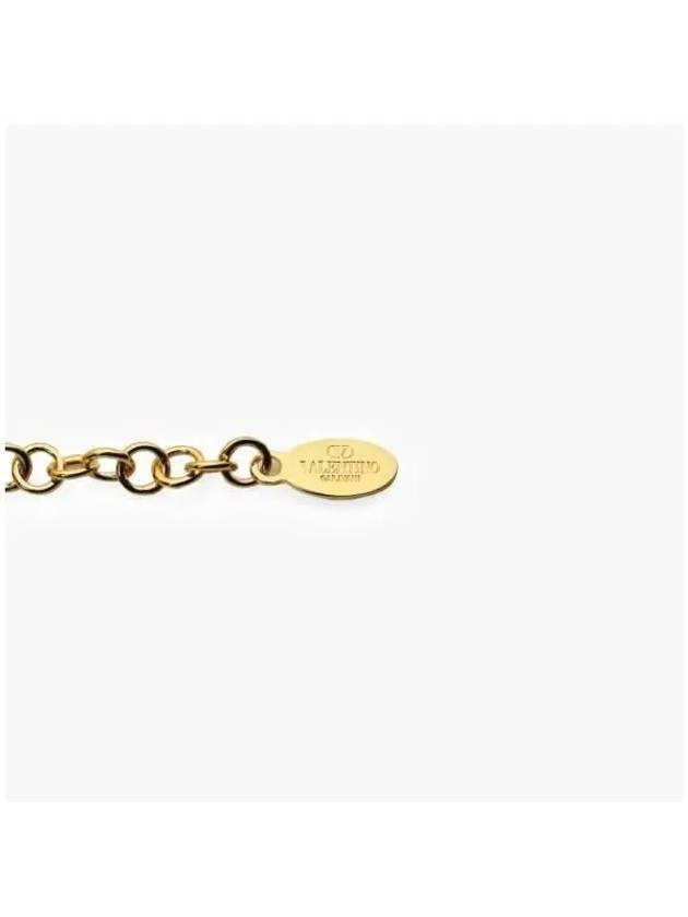 Valentino 4W2J0U87 MET CS4 J0U87 Garavani V logo bracelet - RED VALENTINO - BALAAN 4