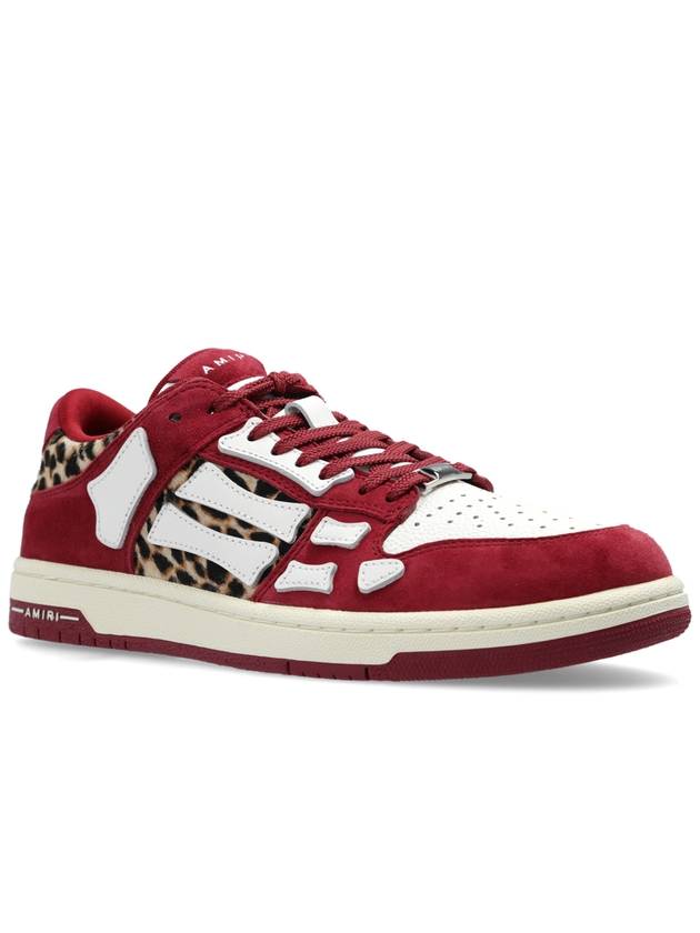 Amiri Sneakers Leopard Skel Top, Women's, Red - AMIRI - BALAAN 4