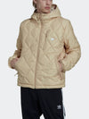 Oversized lightweight padded jacket HL9207 beige MENS - ADIDAS - BALAAN 1