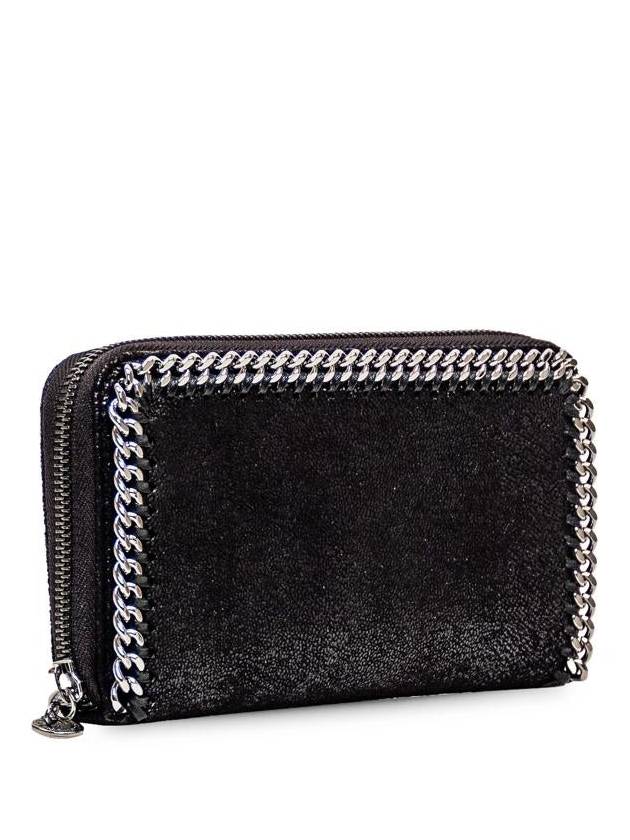 silver chain zipper long wallet black - STELLA MCCARTNEY - BALAAN 3