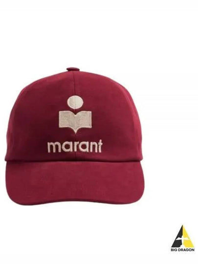 Tyron Logo Cotton Ball Cap Red - ISABEL MARANT - BALAAN 2