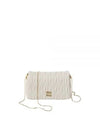 Matelasse Nappa Leather Logo Mini Bag White - MIU MIU - BALAAN 2