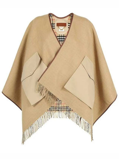 Vintage Check Pocket Jacquard Cape Archive Beige - BURBERRY - BALAAN 2