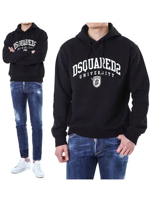 23 fw Logo Cotton Hood S74GU0744S25516900 B0710440190 - DSQUARED2 - BALAAN.