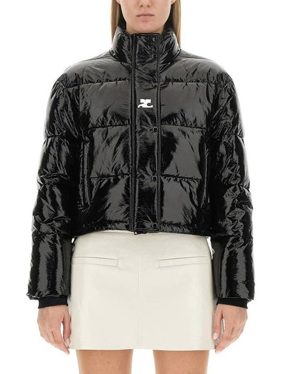 Vinyl Padding Jacket Black - COURREGES - BALAAN 2