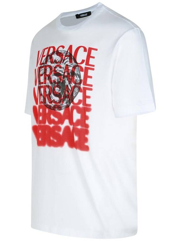 Versace White Cotton T-Shirt - VERSACE - BALAAN 2