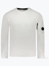 Diagonal Raised Fleece Lens Sweatshirt White - CP COMPANY - BALAAN 2