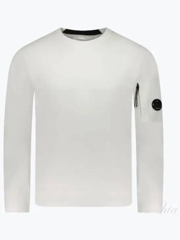 Diagonal Raised Fleece Lens Sweatshirt White - CP COMPANY - BALAAN 2