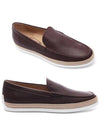 Stamping Monogram Leather Loafers Brown - TOD'S - BALAAN 3