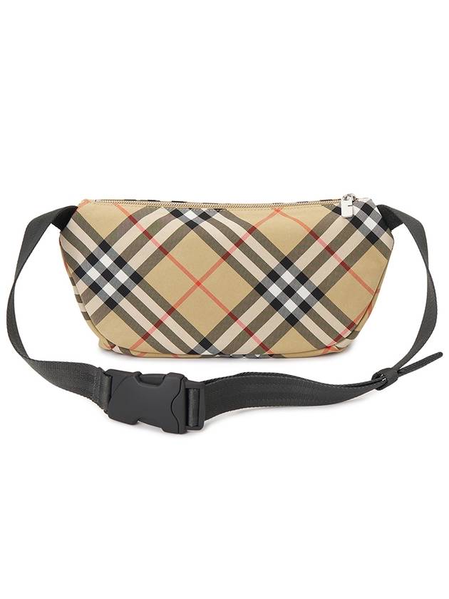 EKD Applique Check Belt Bag Black - BURBERRY - BALAAN 4