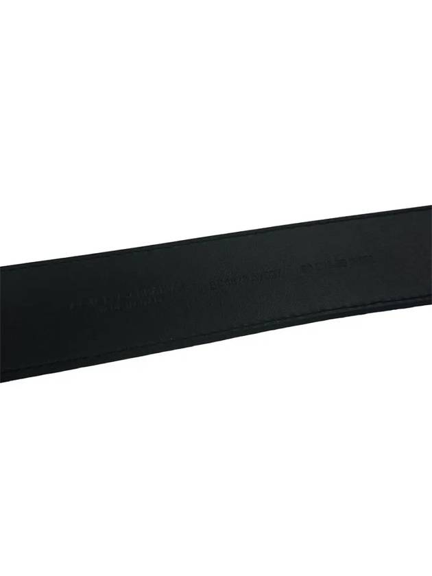 Buckle Square Grain Leather Belt Black - DOLCE&GABBANA - BALAAN 5