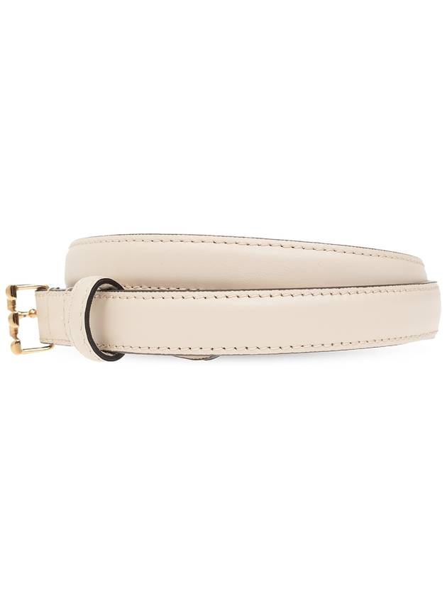 Etro Leather Belt With Logo, Women's, Cream - ETRO - BALAAN 3