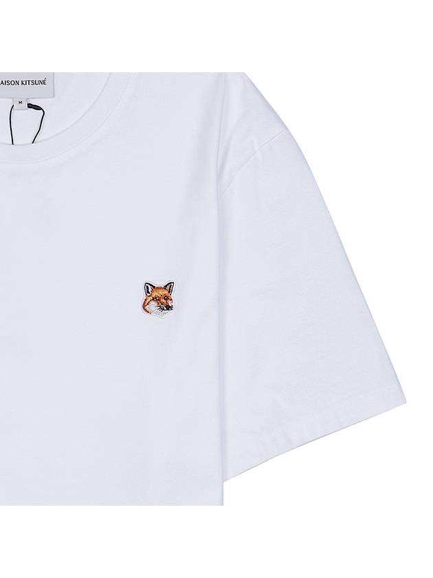 Fox Head Patch Classic Short Sleeve T-Shirt White - MAISON KITSUNE - BALAAN 7