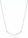 T Smile Pendant Necklace Silver - TIFFANY & CO. - BALAAN 2