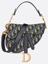 Saddle Oblique Jacquard Mini Shoulder Bag Blue - DIOR - BALAAN 3