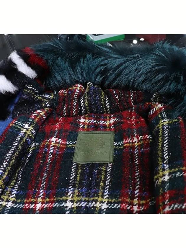 Mr and Mrs Spur Back Beads Multipatch Fox Fur Denim Jacket PM342SE - MR & MRS ITALY - BALAAN 5