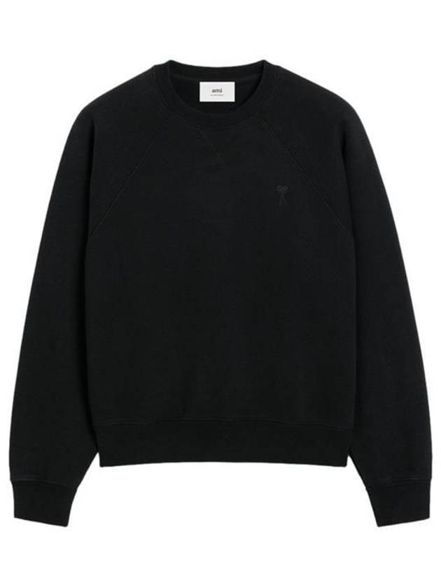 De Coeur Embroidery Sweatshirt Black - AMI - BALAAN 2