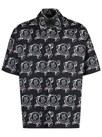 Moncler Printed Cotton Shirt - MONCLER - BALAAN 1