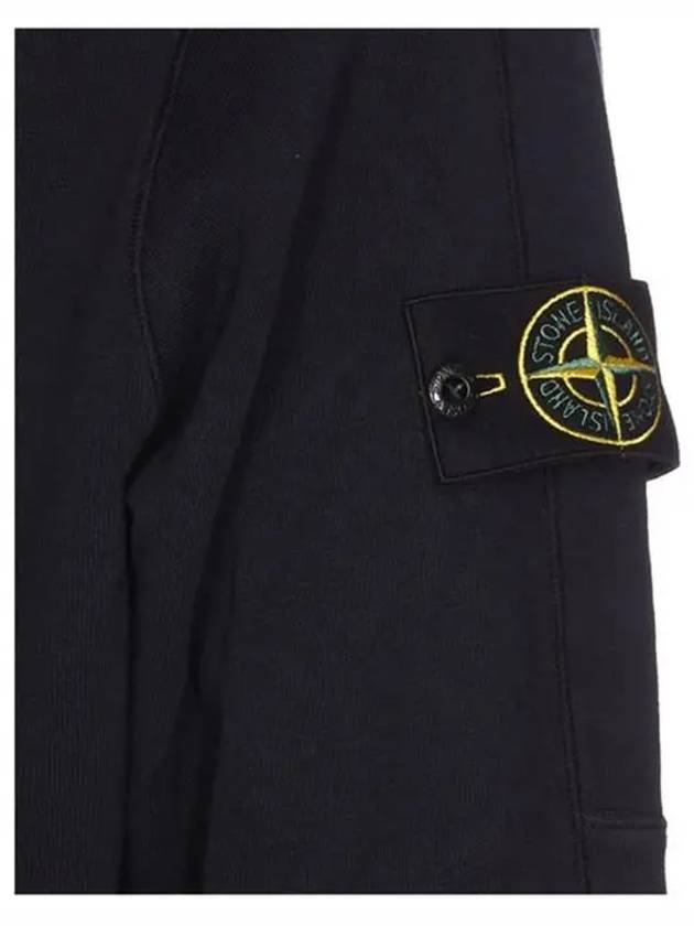 Compass Badge Cotton Hoodie Black - STONE ISLAND - BALAAN 4