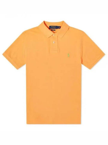 Yellow Green Pony Slim Fit Polo T shirt Peach Men s 215500 - POLO RALPH LAUREN - BALAAN 1